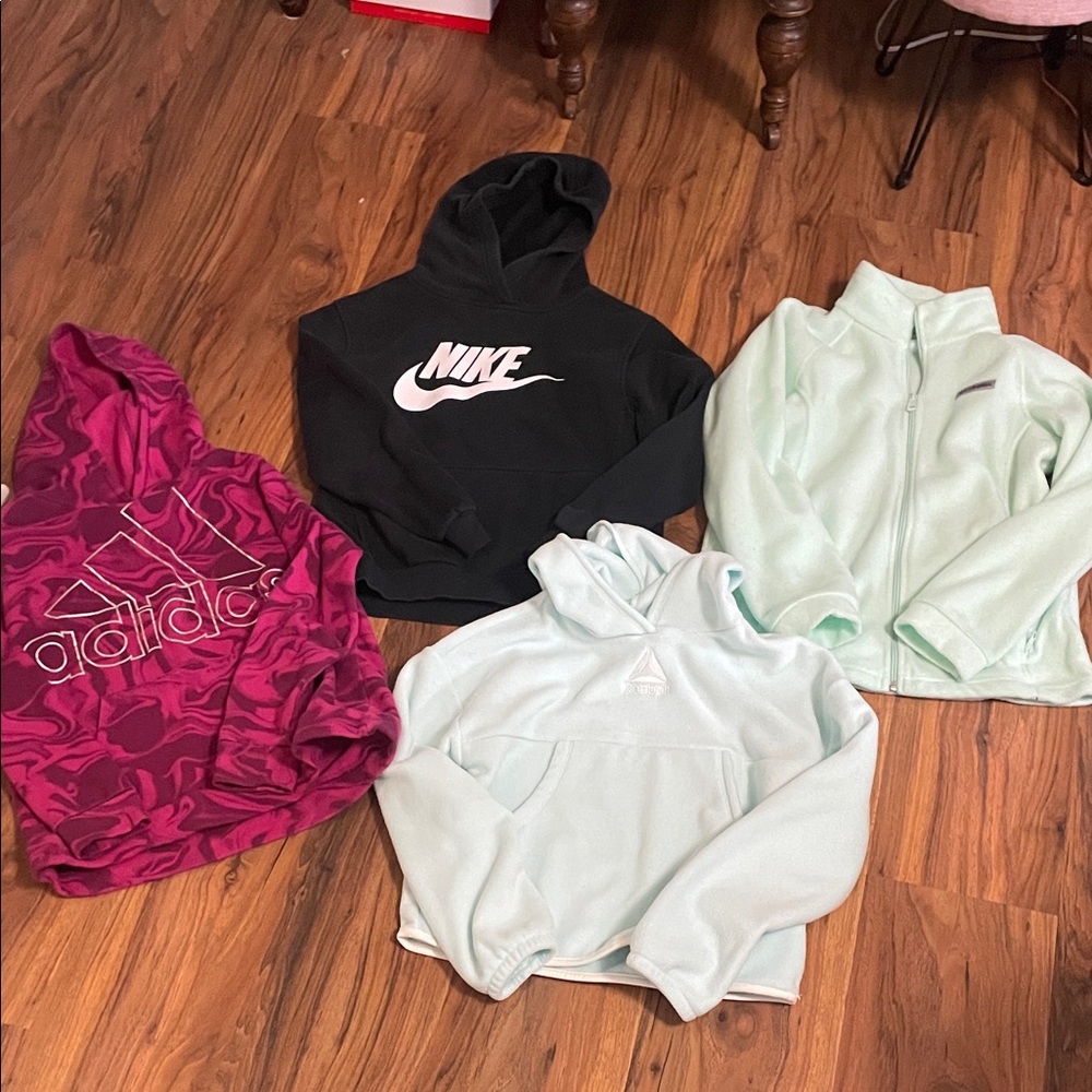 Adidas, Nike, Reebok, Columbia hoodie bundle